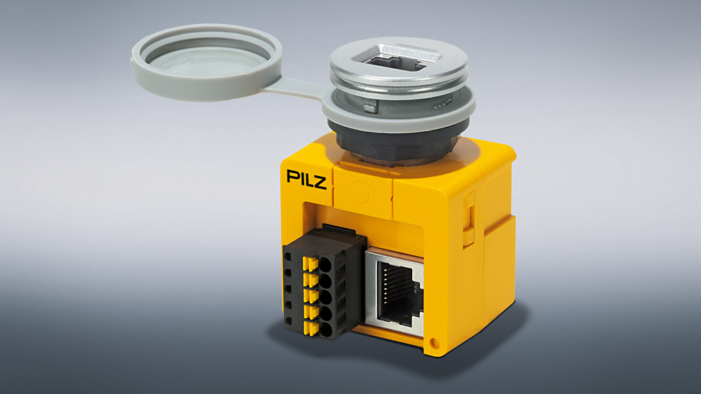 Pilz presenta un elemento de mando PIT oe ETH con Ethernet