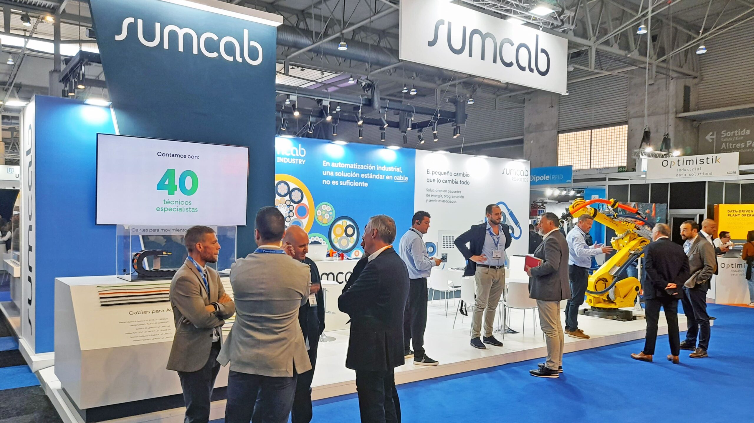 Sumcab exhibirá sus soluciones de cableado para robots en Advanced Factories 2025