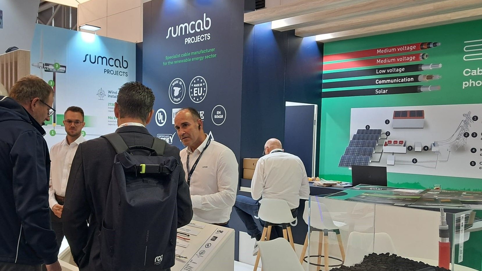 Sumcab exhibe en Intersolar 2025 sus soluciones de cableado